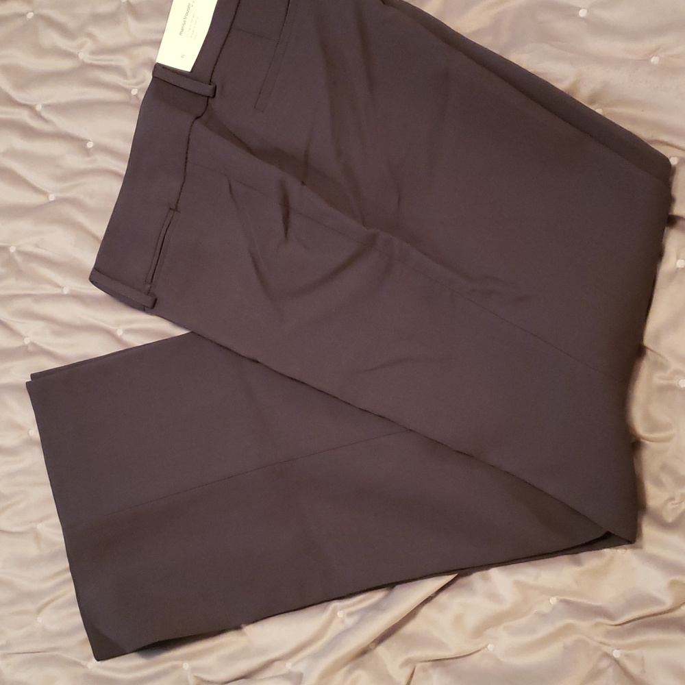 NWT LOFT gray Marisa trouser size 8